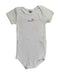 A White Bodysuits from Petit Bateau in size 18-24M for girl. (Front View)