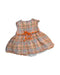 A Orange Sleeveless Dresses from Chateau de Sable in size 3-6M for girl. (Back View)