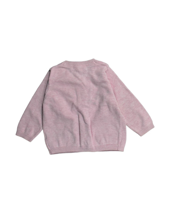 A Pink Cardigans from Purebaby in size 6-12M for girl. (Back View)