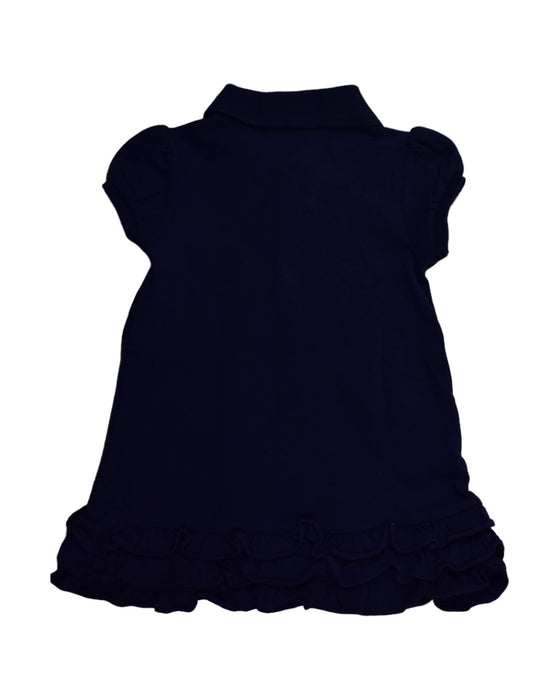 A Navy Short Sleeve Dresses from Ralph Lauren in size 12-18M for girl. (Back View)