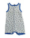 A White Rompers from Petit Bateau in size 12-18M for boy. (Back View)