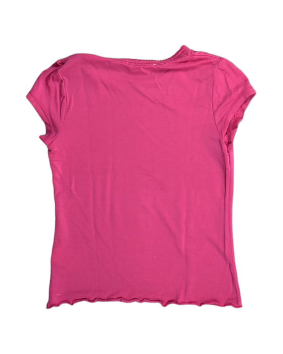 A Pink Short Sleeve Tops from Chateau de Sable in size 6T for girl. (Back View)