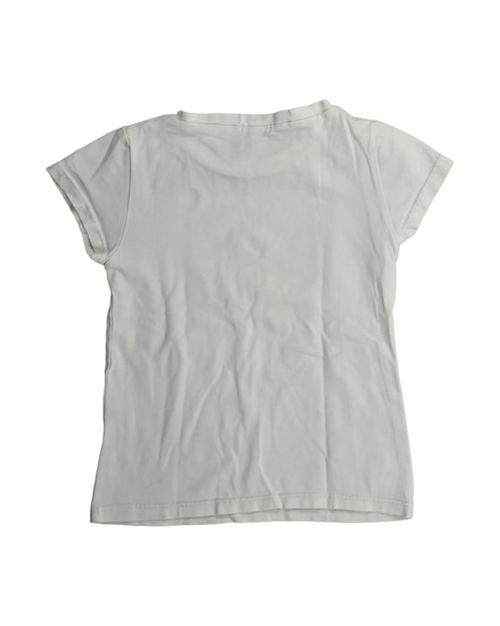 A White T Shirts from Absorba in size 4T for girl. (Back View)