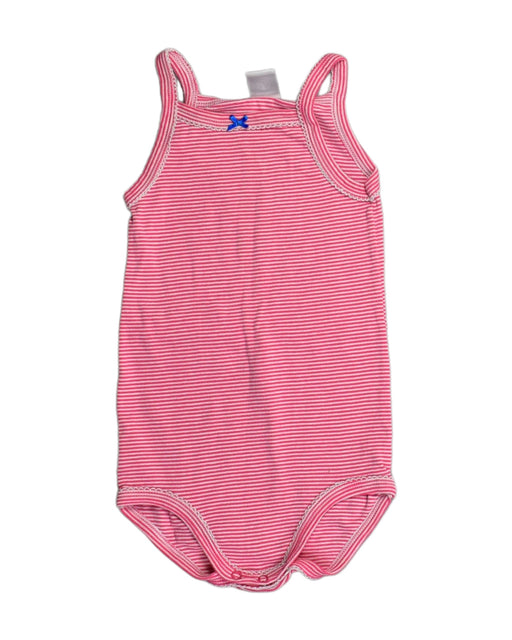 A Pink Bodysuits from Petit Bateau in size 3T for girl. (Front View)