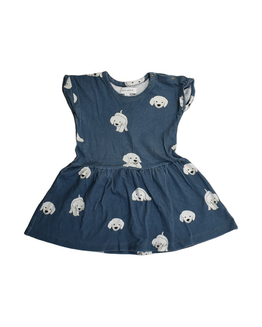 A Blue Sleeveless Dresses from Sea Apple in size 2T for girl. (Front View)