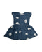 A Blue Sleeveless Dresses from Sea Apple in size 2T for girl. (Back View)