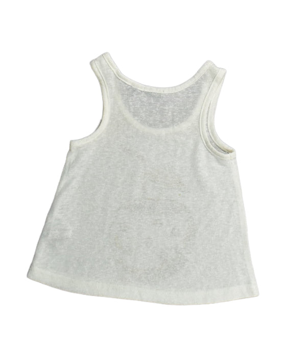 A White Sleeveless Tops from IKKS in size 4T for girl. (Back View)