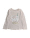 A Pink Long Sleeve Tops from Monoprix in size 6T for girl. (Front View)