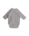 A Grey Long Sleeve Bodysuits from Cambrass in size Newborn for neutral. (Back View)