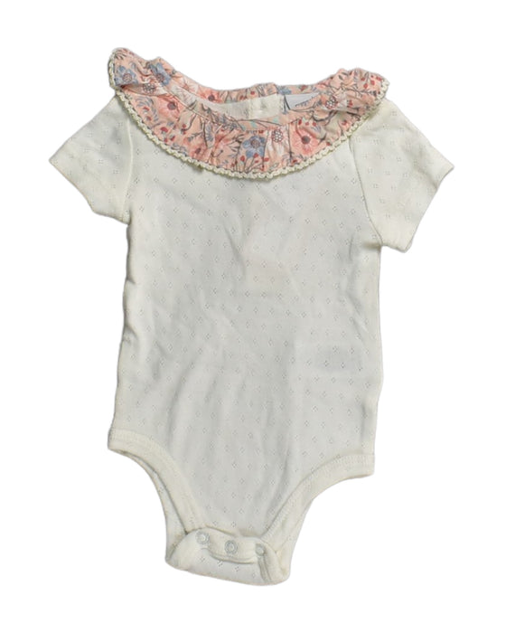 A White Bodysuits from Cupcakes and Cashmere in size 3-6M for girl. (Front View)