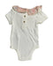 A White Bodysuits from Cupcakes and Cashmere in size 3-6M for girl. (Back View)