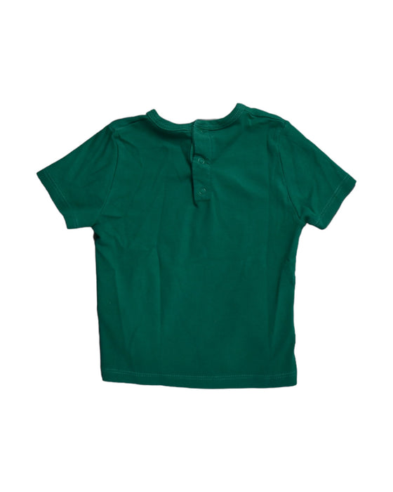 A Green Short Sleeve Tops from Petit Bateau in size 12-18M for girl. (Back View)