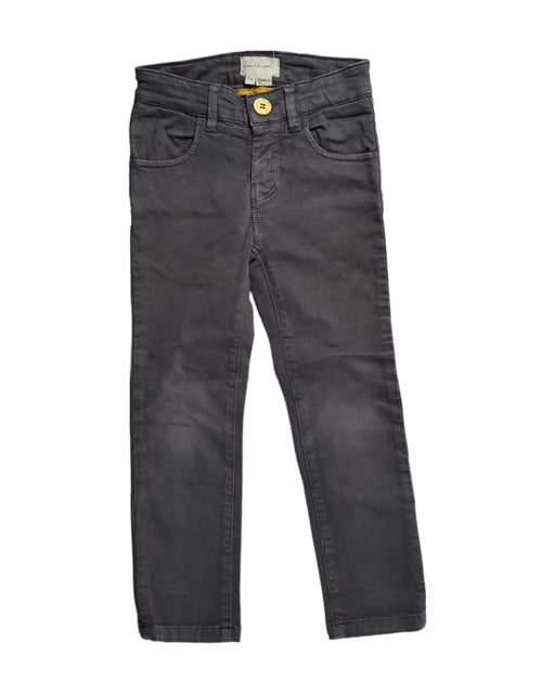 A Black Jeans from Arsène et les pipelettes in size 4T for boy. (Front View)