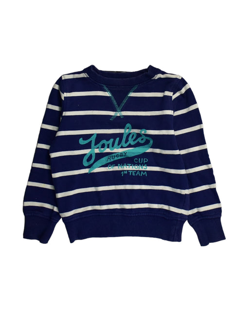 A Blue Sweatshirts from Joules in size 5T for boy. (Front View)