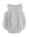 A White Bodysuits from Les Enfantines in size 3-6M for girl. (Back View)