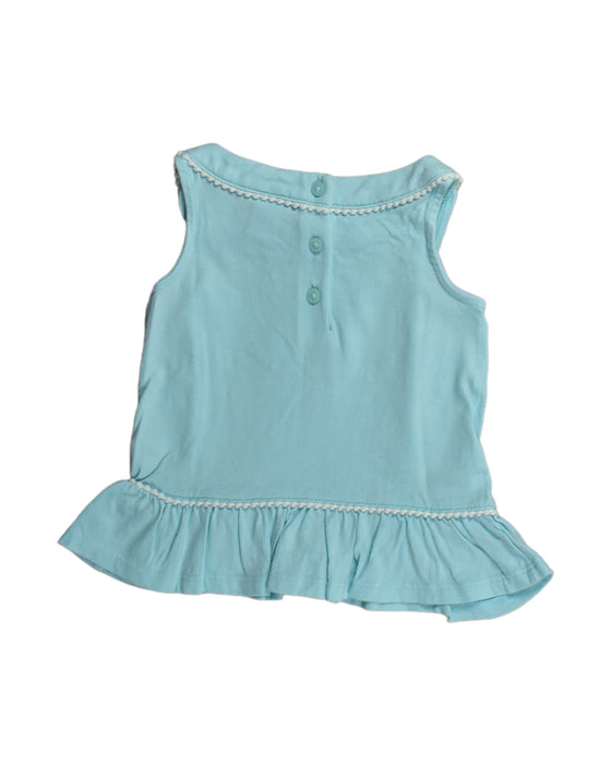 A Blue Sleeveless Tops from Janie & Jack in size 18-24M for girl. (Back View)