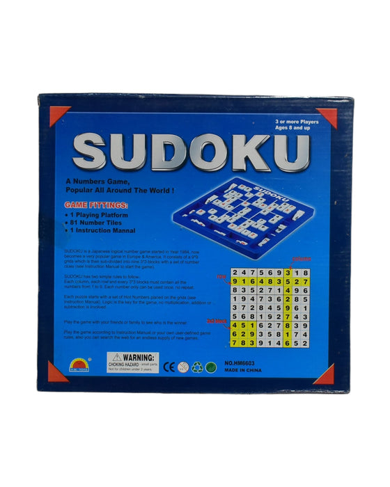 A Blue Board Games & Puzzles from Retykle in size O/S for neutral. (Back View)