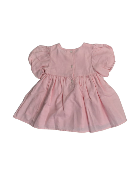 A Pink Short Sleeve Dresses from Vauva in size 12-18M for girl. (Back View)