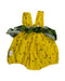 A Yellow Rompers from Mimi Mono in size 3-6M for girl. (Back View)