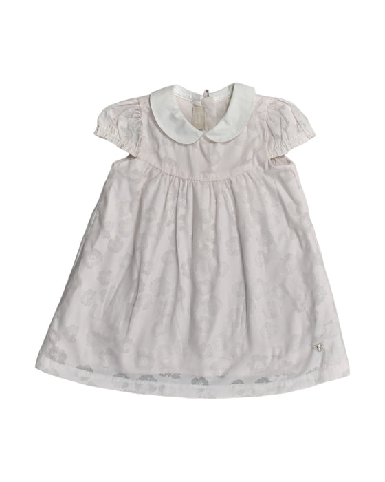 A White Short Sleeve Dresses from Chicco in size 6-12M for girl. (Front View)