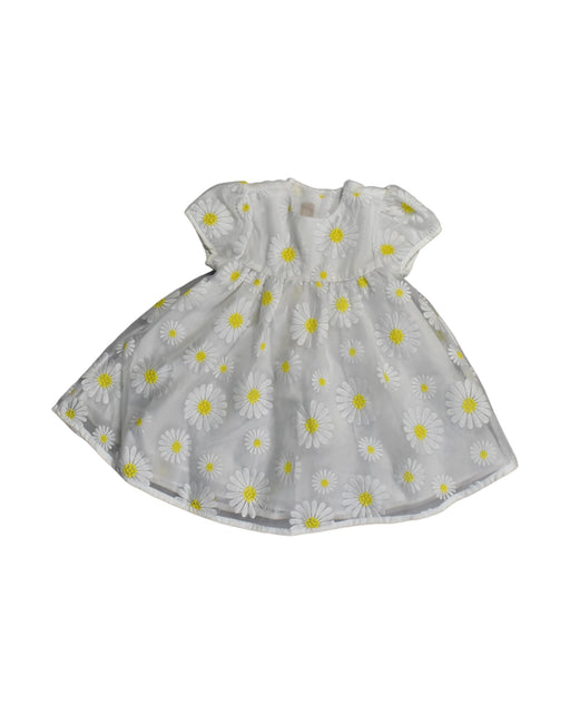 A White Short Sleeve Dresses from Chicco in size 6-12M for girl. (Front View)