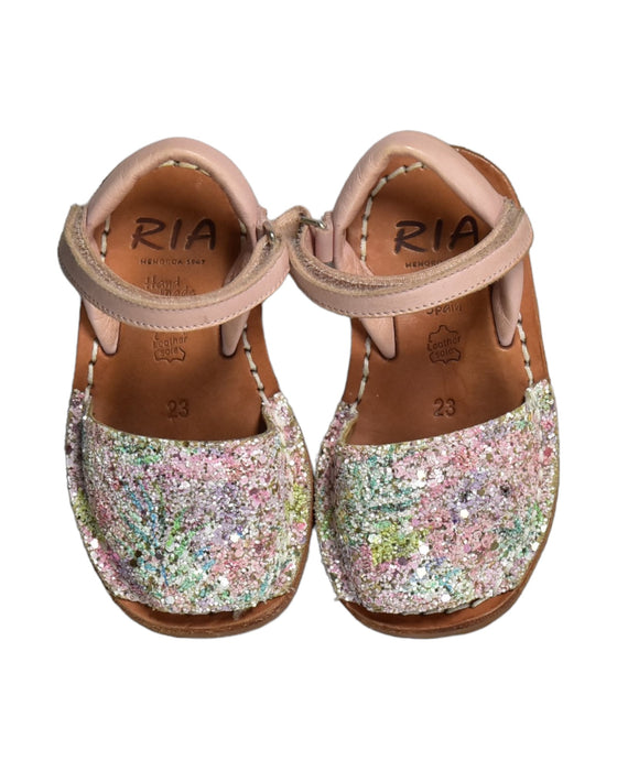 A Brown Sandals from RIA Menorca in size 18-24M for girl. (Back View)