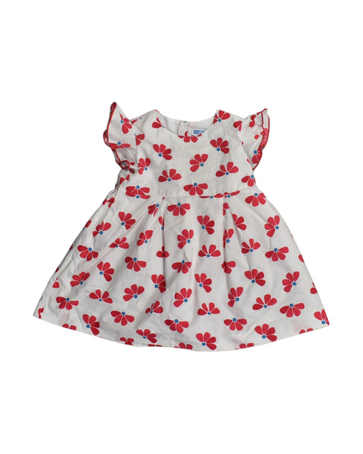 A White Short Sleeve Dresses from Jacadi in size 12-18M for girl. (Front View)