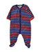 A Blue Onesies from Petit Bateau in size 0-3M for boy. (Front View)