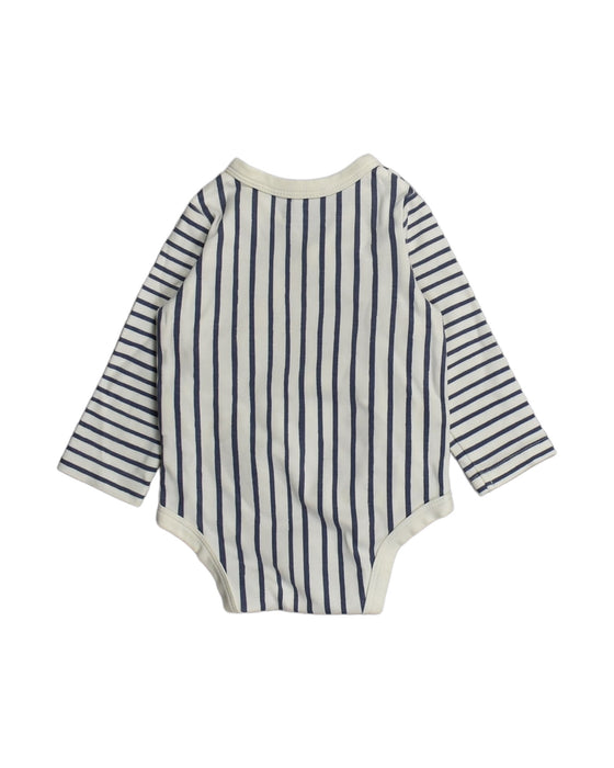 A Blue Bodysuits from Pehr in size 3-6M for boy. (Back View)