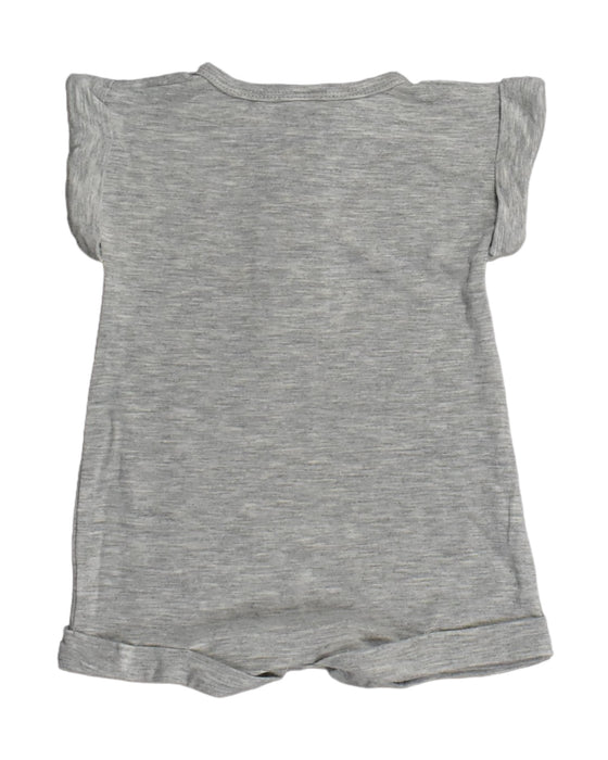 A Grey Rompers from Lou Lou and Company in size 3-6M for boy. (Back View)