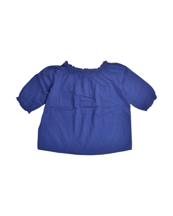 A Blue Short Sleeve Tops from Bonpoint in size 6T for girl. (Back View)