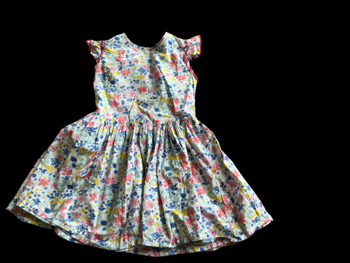 A Multicolour Sleeveless Dresses from Petit Bateau in size 8Y for girl. (Front View)