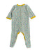 A White Jumpsuits from Petit Bateau in size 0-3M for girl. (Back View)