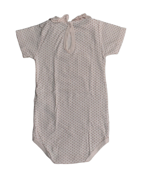 A Pink Bodysuits from Petit Bateau in size 12-18M for girl. (Back View)