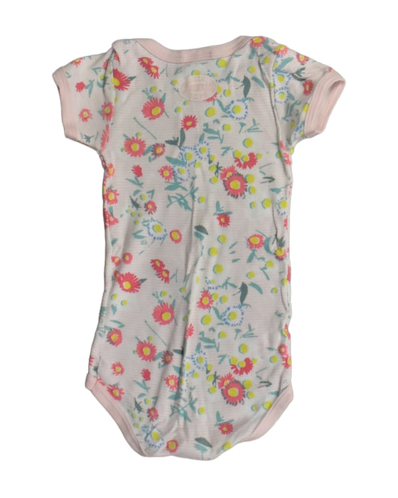 A White Bodysuits from Petit Bateau in size 6-12M for girl. (Back View)