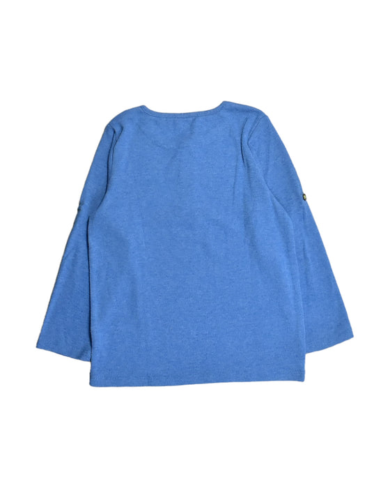 A Blue Long Sleeve Tops from Egg Baby in size 4T for boy. (Back View)