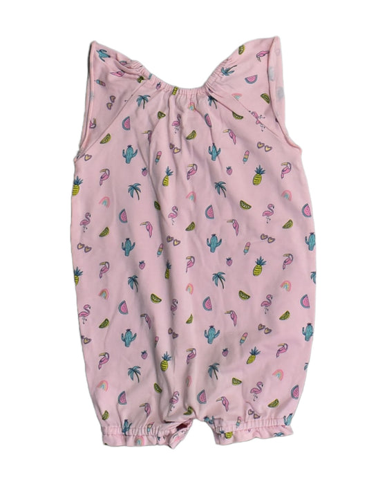 A Pink Rompers from Egg Baby in size 6-12M for girl. (Back View)