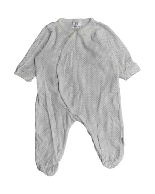 A White Onesies from Cambrass in size 0-3M for boy. (Front View)