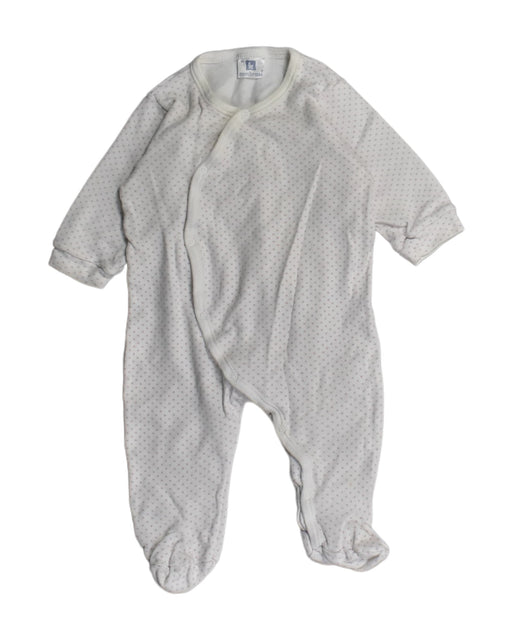 A White Onesies from Cambrass in size 0-3M for boy. (Front View)