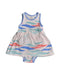 A White Sleeveless Dresses from Oeteo in size 6-12M for girl. (Front View)