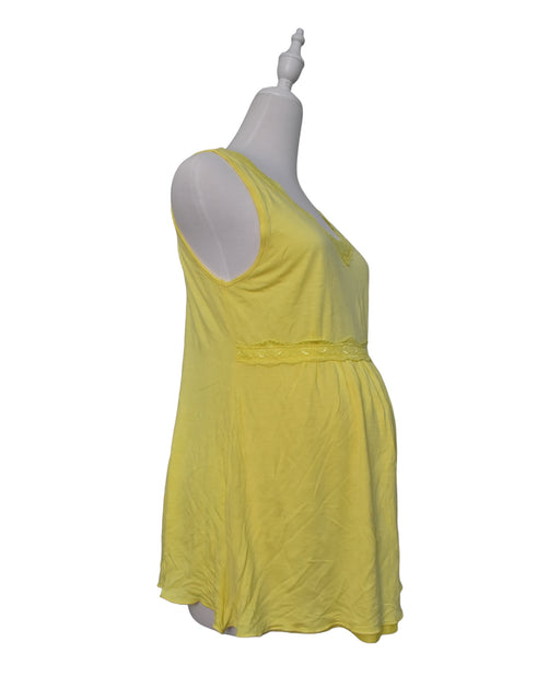A Yellow Sleeveless Tops from Spring in size XL for maternity. (Front View)