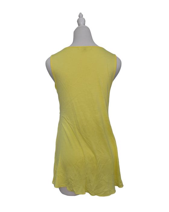 A Yellow Sleeveless Tops from Spring in size XL for maternity. (Back View)