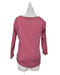 A Pink Long Sleeve Tops from Thyme in size S for maternity. (Back View)