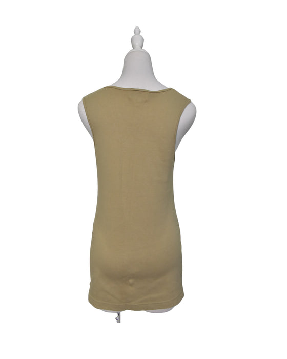 A Brown Sleeveless Tops from Blossoms in size M for maternity. (Back View)