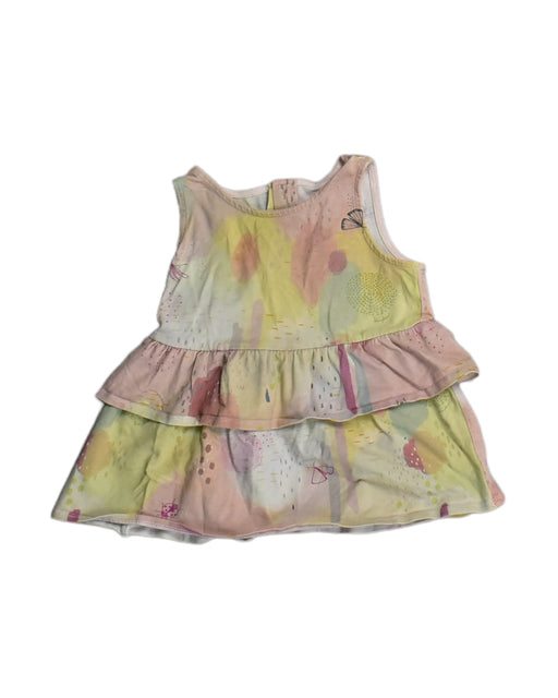 A Yellow Sleeveless Tops from Kingkow in size 2T for girl. (Front View)