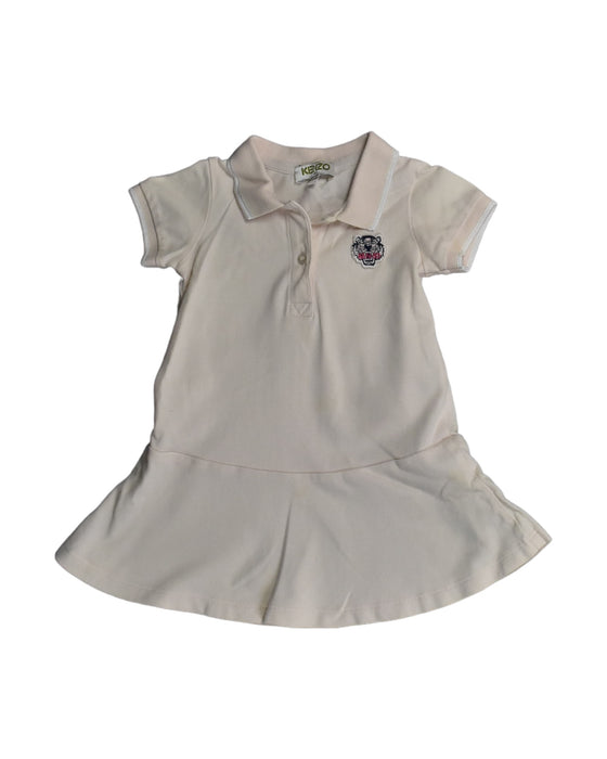 A White Short Sleeve Dresses from Kenzo in size 3-6M for girl. (Front View)