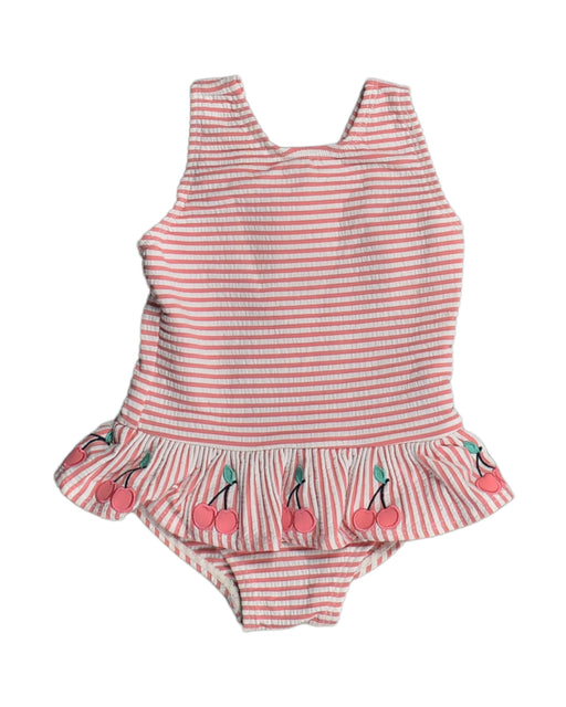 A White Swimsuits from Seed in size 6-12M for girl. (Front View)