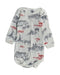 A White Bodysuits from Petit Bateau in size 3-6M for boy. (Front View)