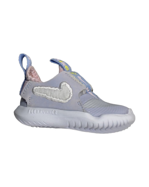 A Grey Slip Ons from Nike in size 6-12M for girl. (Front View)