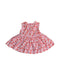 A Pink Sleeveless Dresses from Smiling Button in size 3-6M for girl. (Back View)